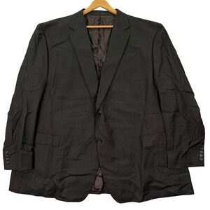 Lauren Ralph Lauren Mens 56L Suit Jacket Blazer Brown 100% Wool Professional Big
